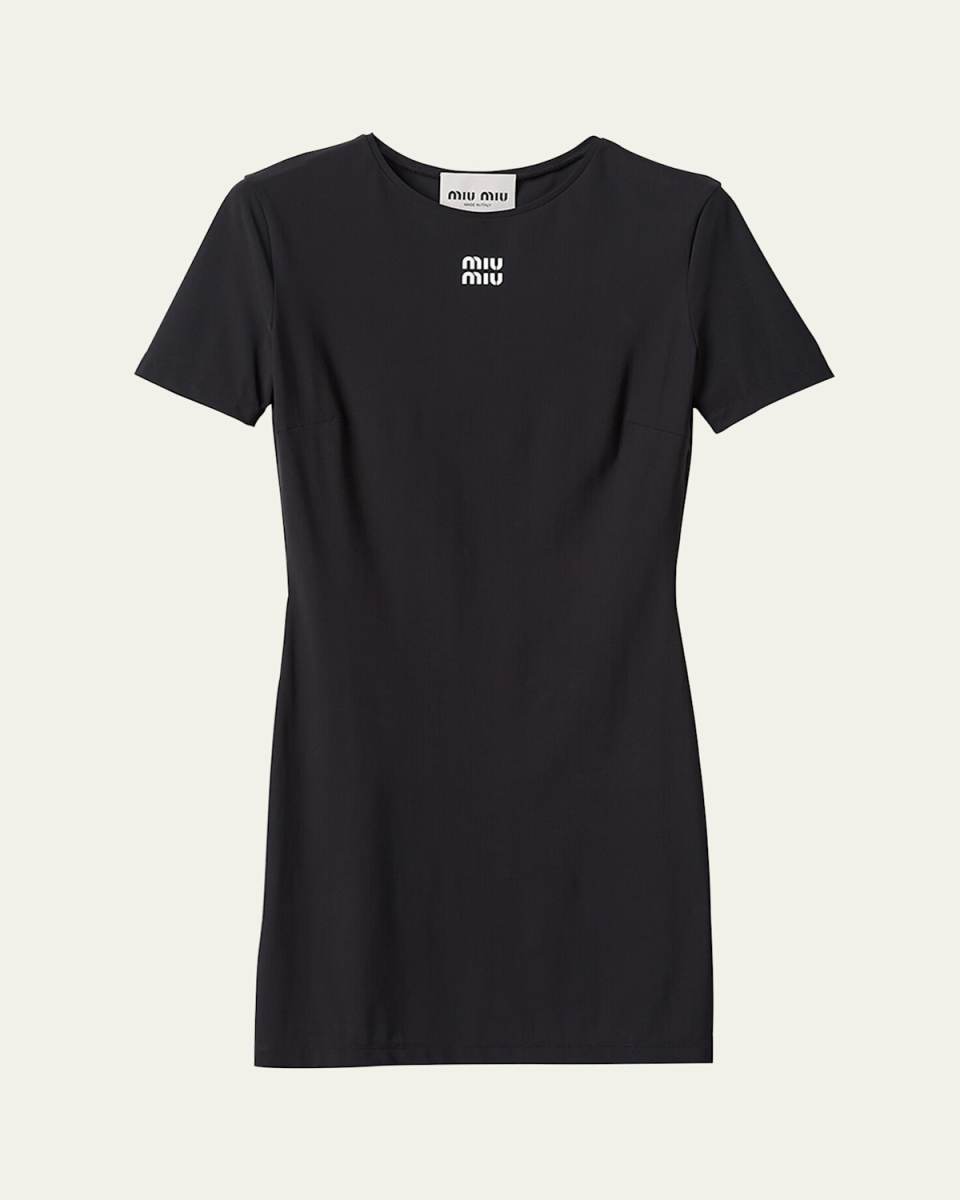 Logo Body-Con Jersery Mini Dress